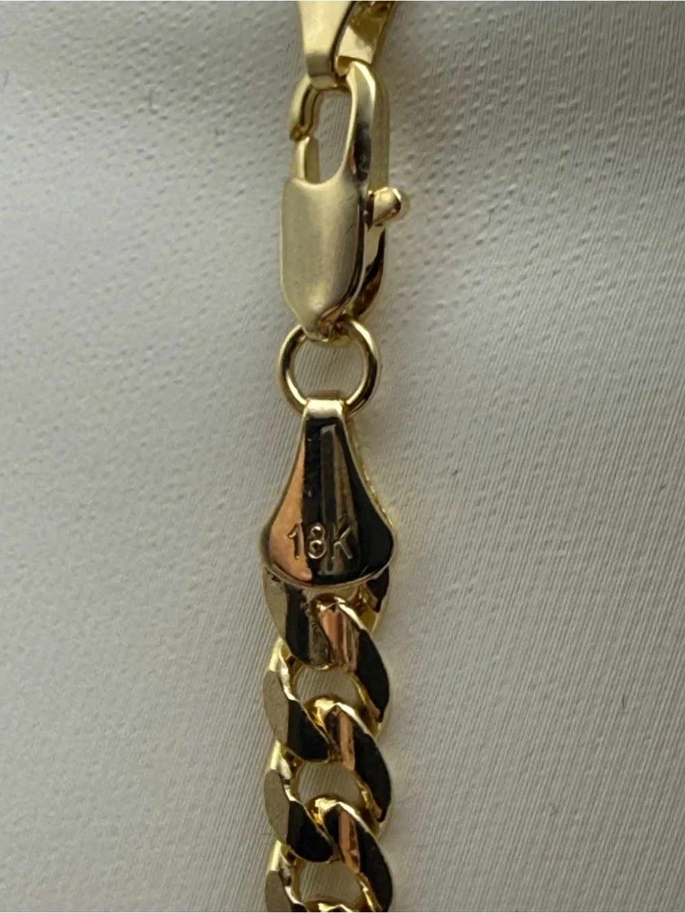 24” 18k dipped, 18k stamped AAACZ Cuban cross pendant set